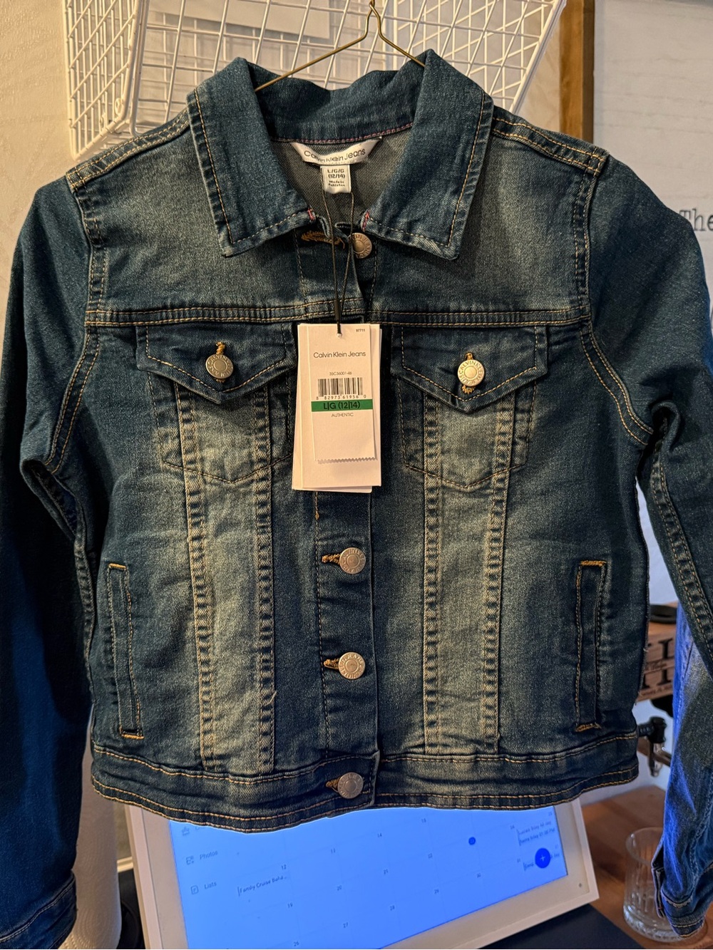 Calvin Klein Kids Indigo Blue Denim Jacket